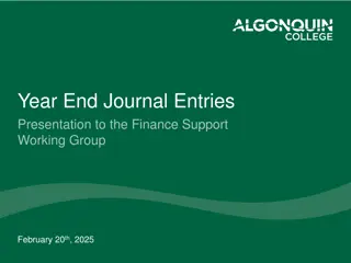 Year-End Journal Entries: Categories and Definitions