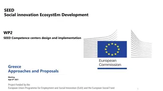 Social Innovation Ecosystem Development in Greece: Approaches and Proposals