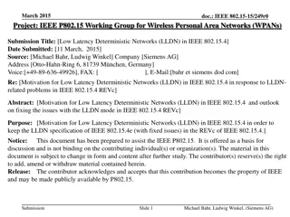 Low Latency Deterministic Networks in IEEE 802.15.4: Overview and Use Cases