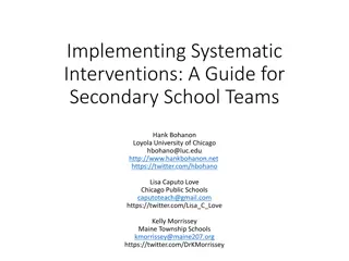 Guide for Implementing Systematic Interventions in Secondary Schools