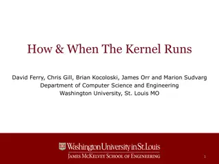 Kernel Execution and Processes