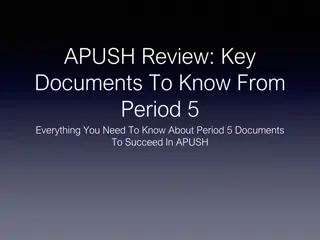 Key Documents and Events in APUSH Period 5