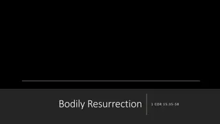 Bodily Resurrection in 1 Corinthians 15:35-58