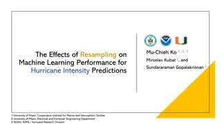 Machine Learning Performance for Hurricane Intensity Predictions