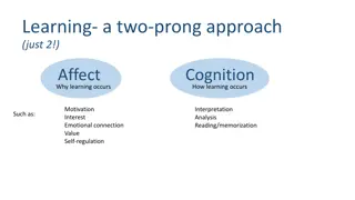 Learning: A Two-Prong Approach