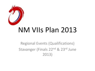 NM VIIs Plan 2013 Regional Events Schedule