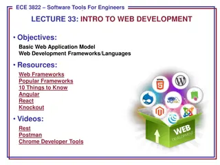 Introduction to Web Development Frameworks and Languages