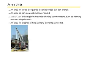 Working with ArrayLists in Java