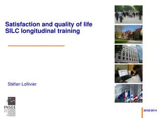 Quality of Life and Well-Being: SILC Longitudinal Training