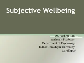Subjective Well-Being: Components, Determinants, and Importance