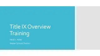 Title IX Regulations and History in Education
