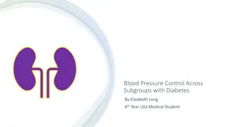 Blood Pressure Control across Subgroups with Diabetes