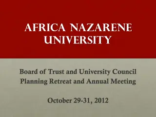 Africa Nazarene University Board Meeting Insights 2012