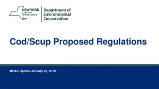 Proposed Regulations for Cod and Scup Management Updates by MRAC