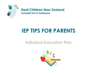 Tips for Deaf Children's Individual Education Plan in New Zealand