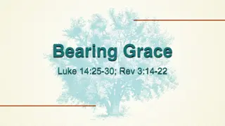 Cost of Discipleship: Bearing Grace and Following Jesus
