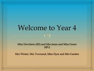 Year 4 Information and Guidelines for Parents and Students