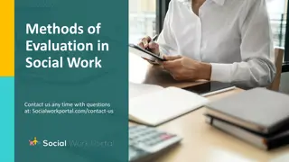 Methods of Evaluation in Social Work and Goal Attainment Scaling Examples