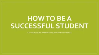 Strategies for Success: Student Tips from Co-Instructors Alex Burrier and Shannon Weisz