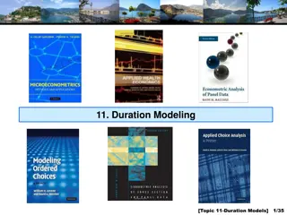 Duration Modeling and Hazard Functions