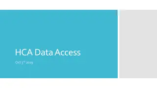 HCA Data Access Methods