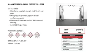Commercial Grade Cable Crossover G502 - Ultimate Chest Workout Machine