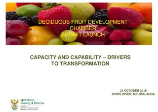 Enhancing Agricultural Capacity and Capability Through Training and Development