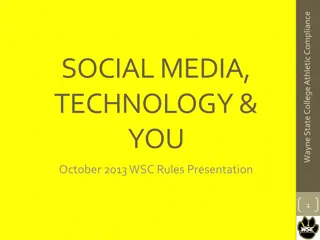 Wayne State College Athletic Compliance Rules for Social Media and Technology
