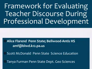 Collaborative Discourse in Teacher Professional Development