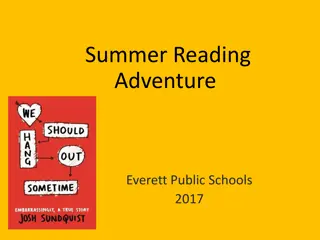 Summer Reading Adventure Program for Students 2017