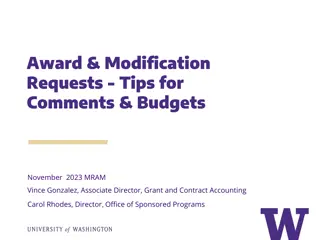 Tips for Managing Award Modification Requests and Comments in Research Administration