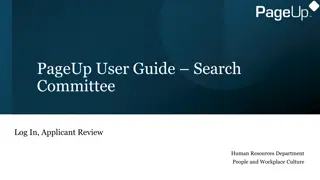 Colorado College PageUp User Guide: Staff Edition for Search Committee Members
