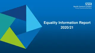 North Central London CCG Equality Information Report 2020/21 Summary
