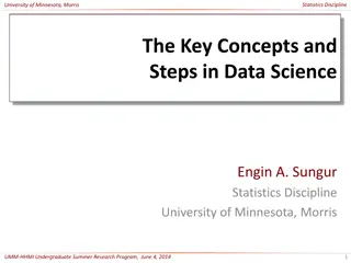 Key Concepts and Steps in Data Science and Statistics at University of Minnesota, Morris