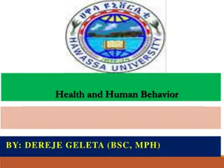 Behavior and Its Impact on Health