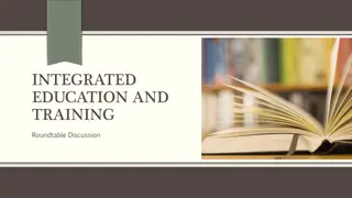 Integrated Education and Training Programs