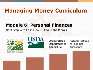 Managing Personal Finances: Cash Flow and Trade-Offs