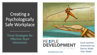 Effective Strategies for Building Psychological Safety in the Workplace