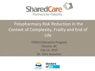 Polypharmacy Risk Reduction in the Context of Complexity, Frailty, and End of Life
