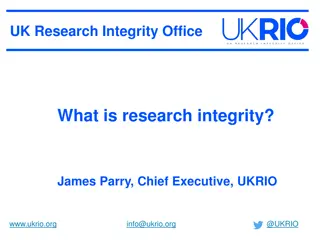 Research Integrity and Good Practice in UK