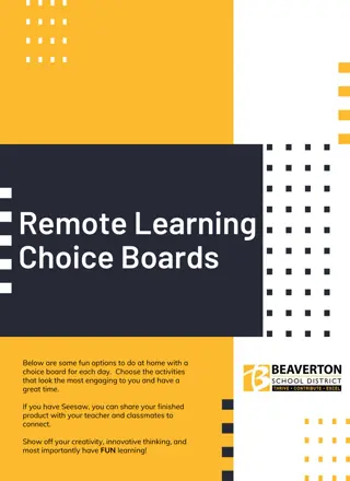 Engaging Remote Learning Activities for Students