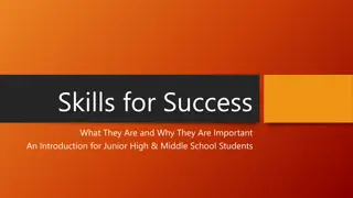 Skills for Success in Junior High & Middle School Students