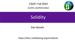 Solidity, EVM Mechanics, and Ethereum Blockchain in CS251 Fall 2023