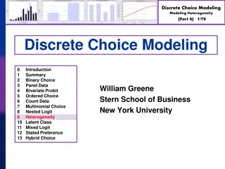 Heterogeneity in Discrete Choice Modeling