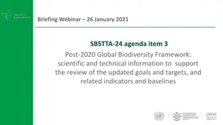 Post-2020 Global Biodiversity Framework Review: SBSTTA-24 Agenda Item 3 Briefing Webinar