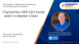 Learn Excel Add-in Mastery at the Dynamic Communities Summit 2023