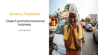 Solvency Framework for Insurance Business