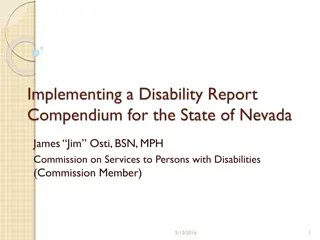 Nevada State Disability Report Compendium Overview