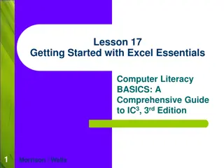 Essentials of Excel: A Comprehensive Guide to IC3 3rd Edition