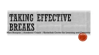 Effective Break Strategies for Enhanced Productivity and Well-being